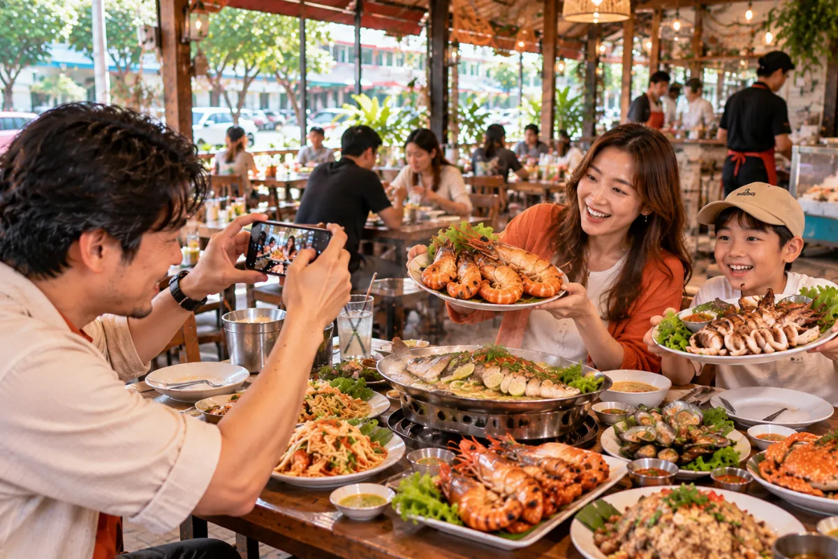 โปรโมทร้านอาหารทะเลเปิดใหม่ ใกล้สะพานใหม่ ร้านขายกุ้งเผา ปู ปลาหมึก รีวิวร้านอาหารทะเลอร่อย สะพานใหม่ | สะพานใหม่.com