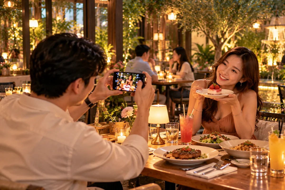 โปรโมทร้านอาหารโรแมนติกเปิดใหม่ ใกล้สะพานใหม่ ร้านสำหรับคู่รัก ร้านดินเนอร์ รีวิวร้านอาหารโรแมนติกอร่อย สะพานใหม่ | สะพานใหม่.com